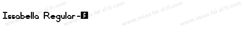 Issabella Regular字体转换